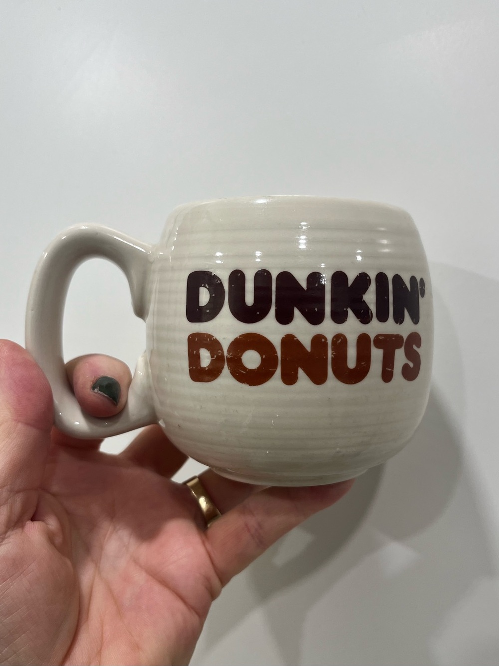 Dunkin’ Donuts the big one 70’s vintage coffee mug stoneware
